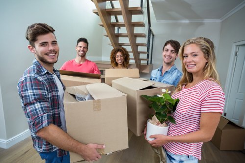 Local packing and unpacking service ready for a residential or business move in Brixton