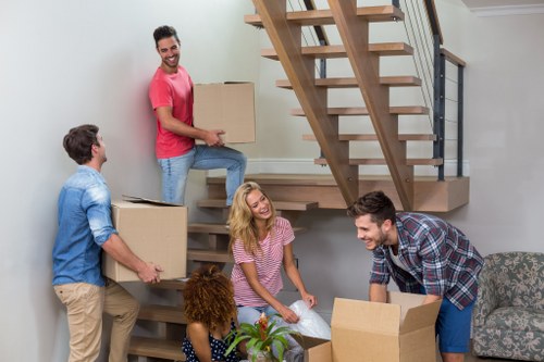 Furniture removal team handling a local move in Brixton