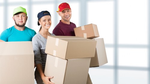 Preparing boxes and belongings for a Brixton removal day