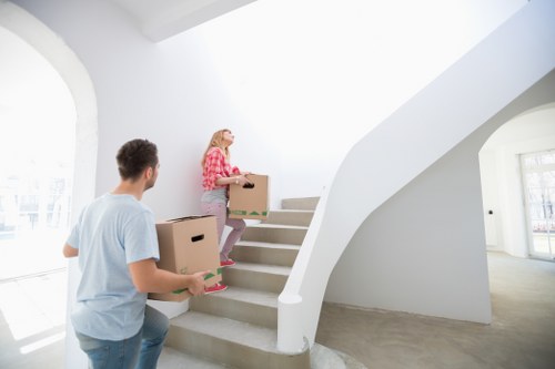 Van loading furniture for a Brixton home move