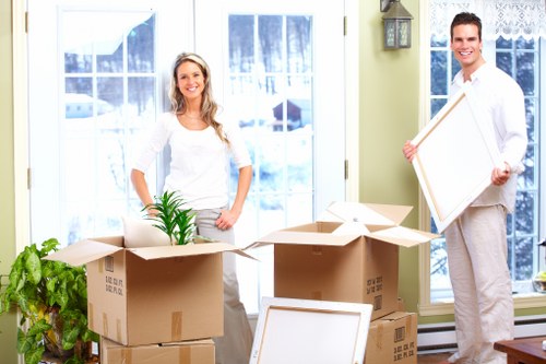 A carefully organised moving van prepared for home removals in Brixton